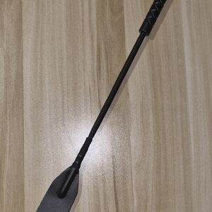 Black Leather Riding Crop